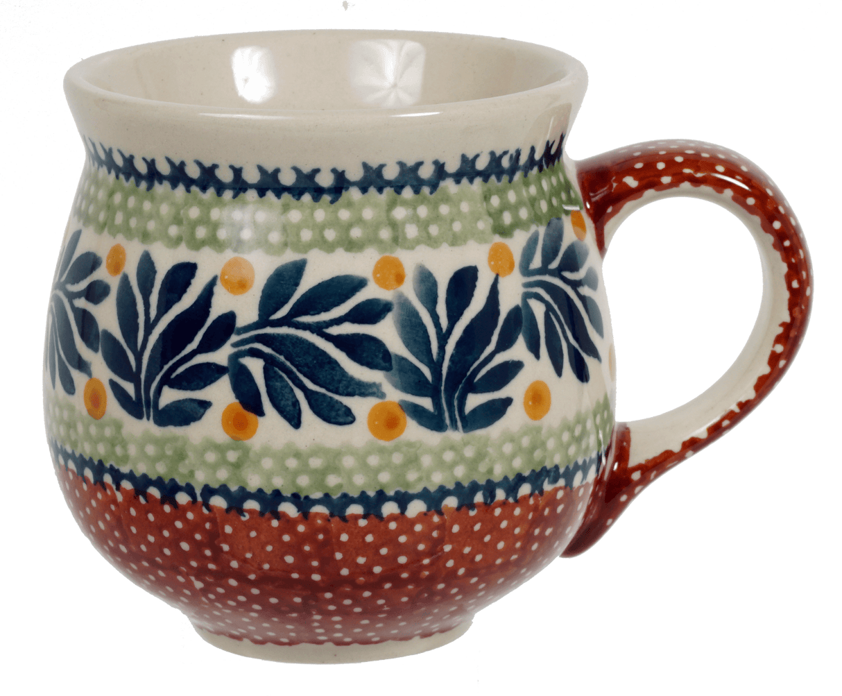 Mug, Belly Mug, 10oz Medium in "Jungle Flora" by Manufaktura | K090T-DPZG