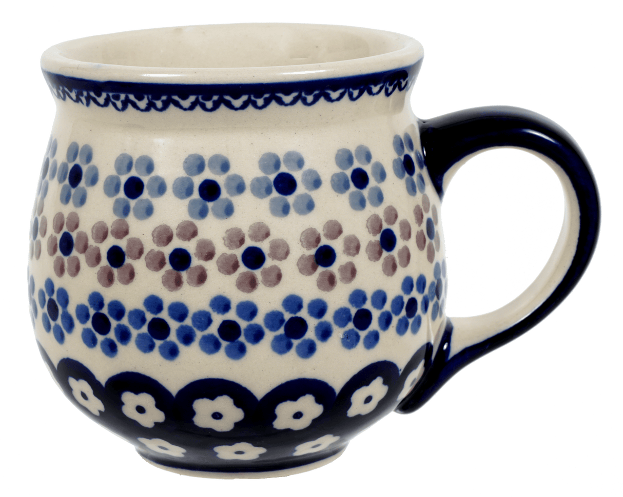 Mug, Belly Mug, 10oz Medium in "Floral Chain" by Manufaktura | K090T-EO37