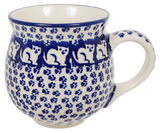 Mug, Belly Mug, 10oz Medium in "Kitty Cat Path" by Manufaktura | K090T-KOT6