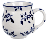 Mug, Belly Mug, 10oz Medium in "Blue Spray" by Manufaktura | K090T-LISK