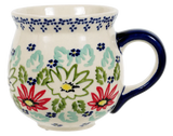 Mug, Belly Mug, 10 oz Medium in "Daisy Crown" by Manufaktura | K090T-MC20