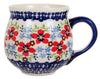 Polish Pottery Medium Belly Mug (Summer Bouquet) | K090T-MM01 at PolishPotteryOutlet.com