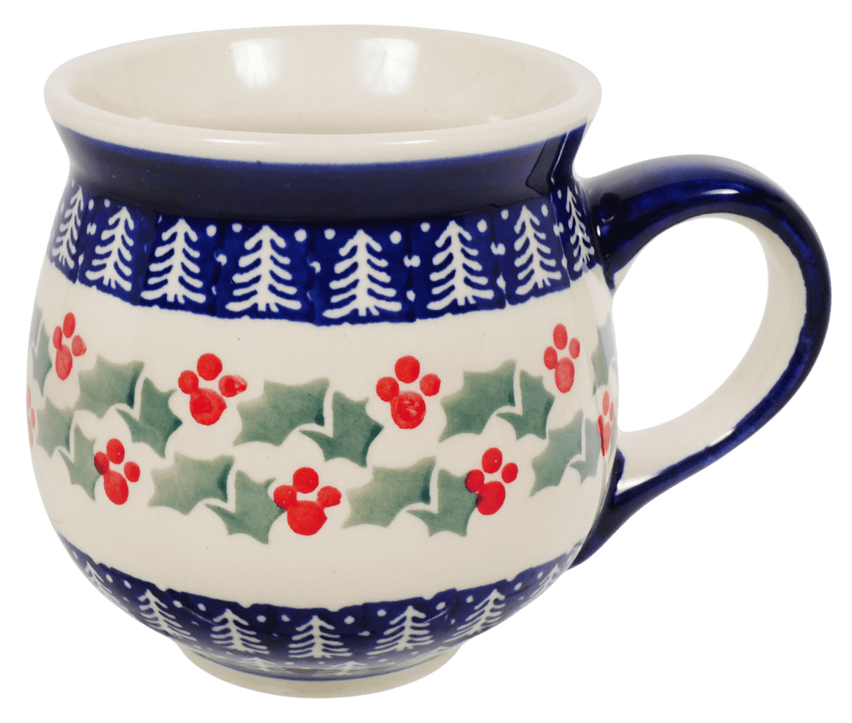 Mug, Belly Mug, 10 oz Medium in "Holiday Cheer" by Manufaktura | K090T-NOS2