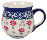 Mug, Belly Mug, 10 oz Medium in "Summer Blossoms" by Manufaktura | K090T-P232