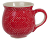 Polish Pottery Medium Belly Mug (Red Sky at Night) | K090T-WCZE at PolishPotteryOutlet.com