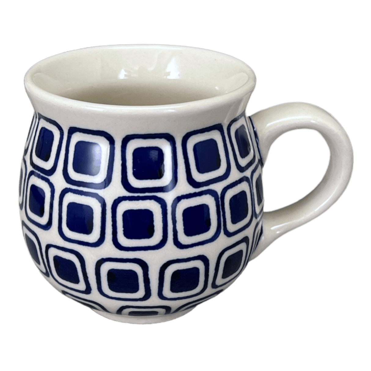 Mug, Belly Mug, 10oz Medium in "Navy Retro" by Manufaktura | K090U-601A