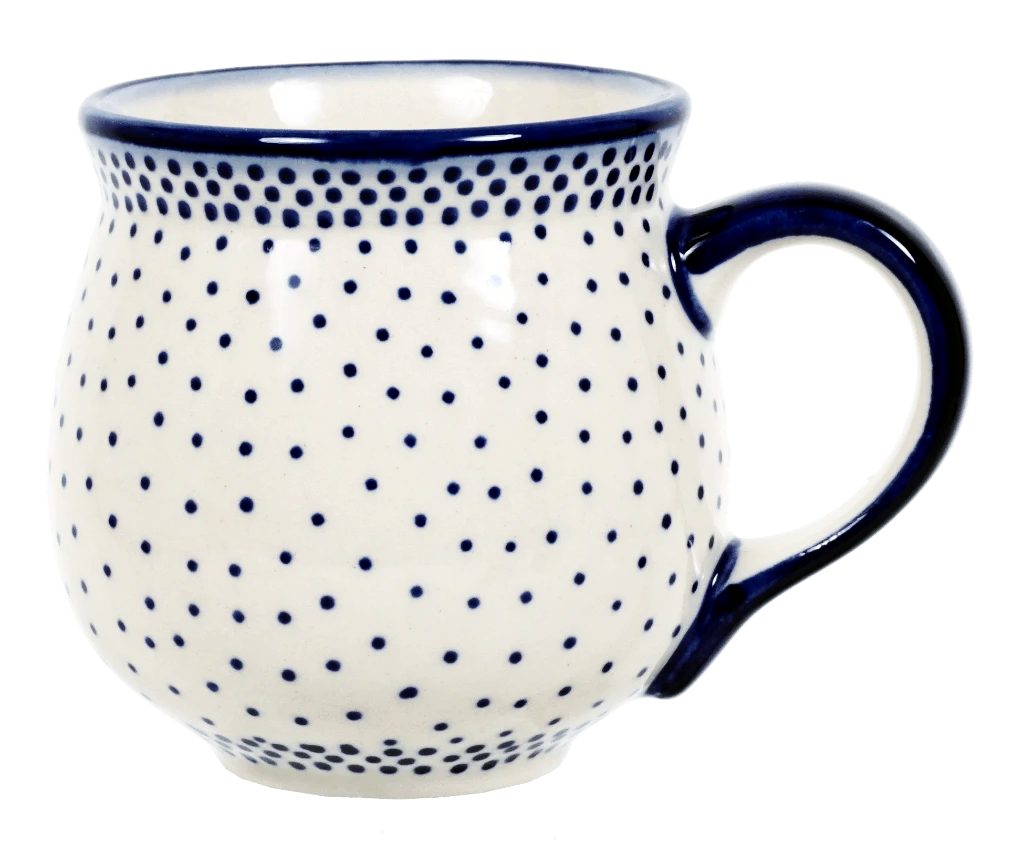 Mug, Belly Mug, 10oz Medium in "Misty Blue" by Manufaktura | K090U-61A