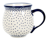 Mug, Belly Mug, 10oz Medium in "Misty Blue" by Manufaktura | K090U-61A