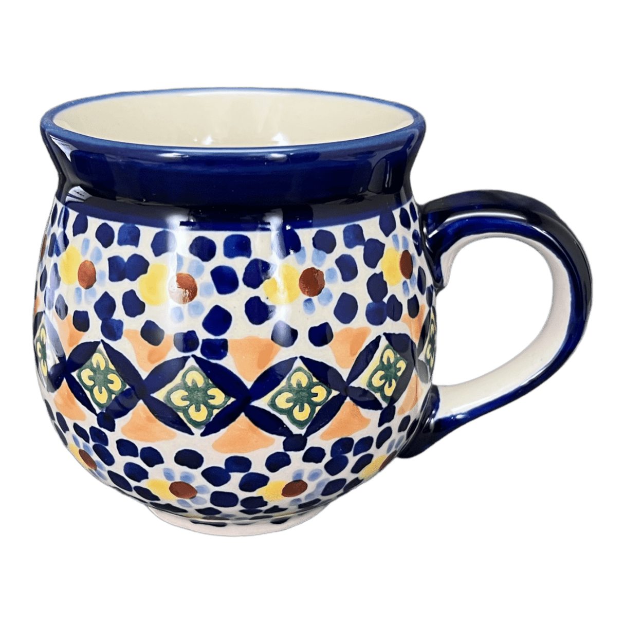 Mug, Belly Mug, 10oz Medium in "Kaleidoscope" by Manufaktura | K090U-ASR