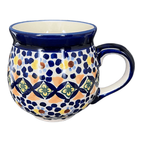 Polish Pottery Medium Belly Mug (Kaleidoscope) | K090U-ASR Additional Image at PolishPotteryOutlet.com
