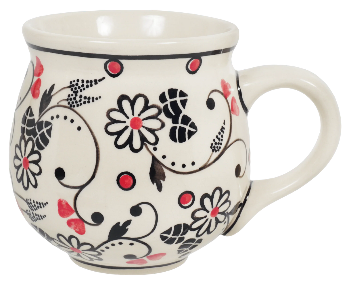 Mug, Belly Mug, 10 oz Medium in "Night Garden" by Manufaktura | K090U-BL02