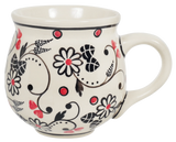 Mug, Belly Mug, 10 oz Medium in "Night Garden" by Manufaktura | K090U-BL02
