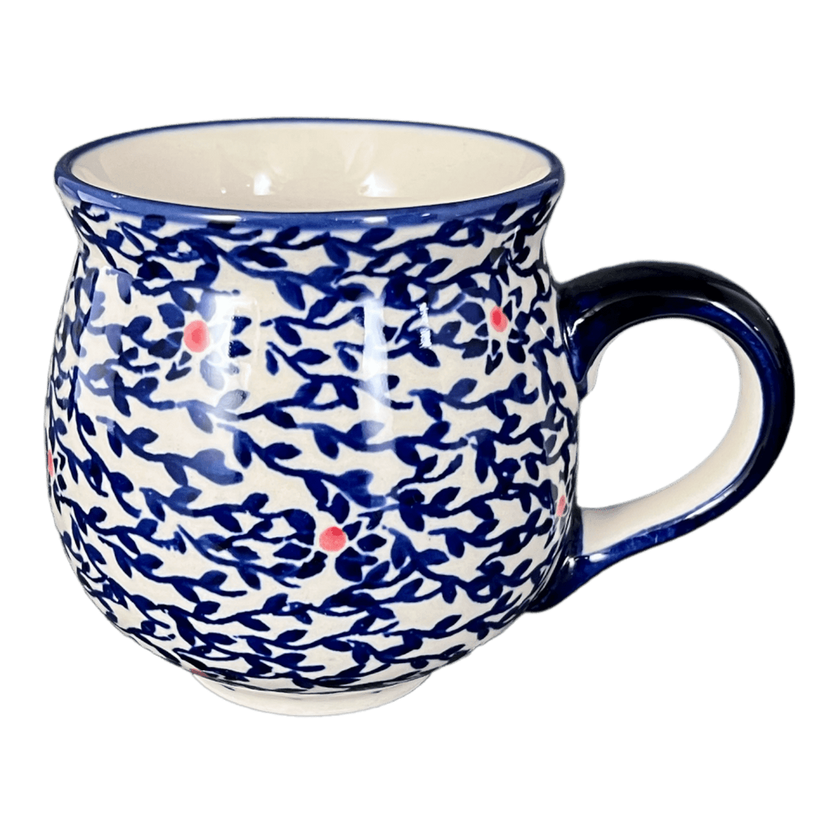 Mug, Belly Mug, 10oz Medium in "Blue Canopy" by Manufaktura | K090U-IS04