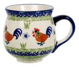 Mug, Belly Mug, 10oz Medium in "Chicken Dance" by Manufaktura | K090U-P320