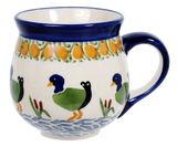 Mug, Belly Mug, 10oz Medium in "Ducks in a Row" by Manufaktura | K090U-P323