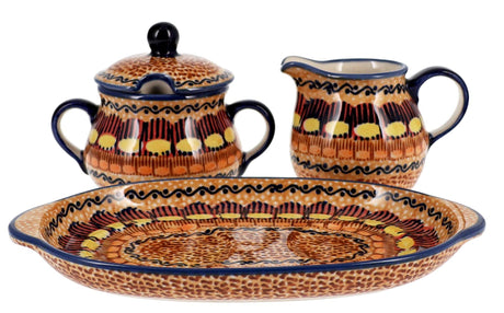 Cream & Sugar Set in "Desert Sunrise" by Manufaktura | K091U-KLJ
