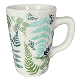 Mug, Pluton Mug, 12 oz in "Scattered Ferns" by Manufaktura | K096S-GZ39