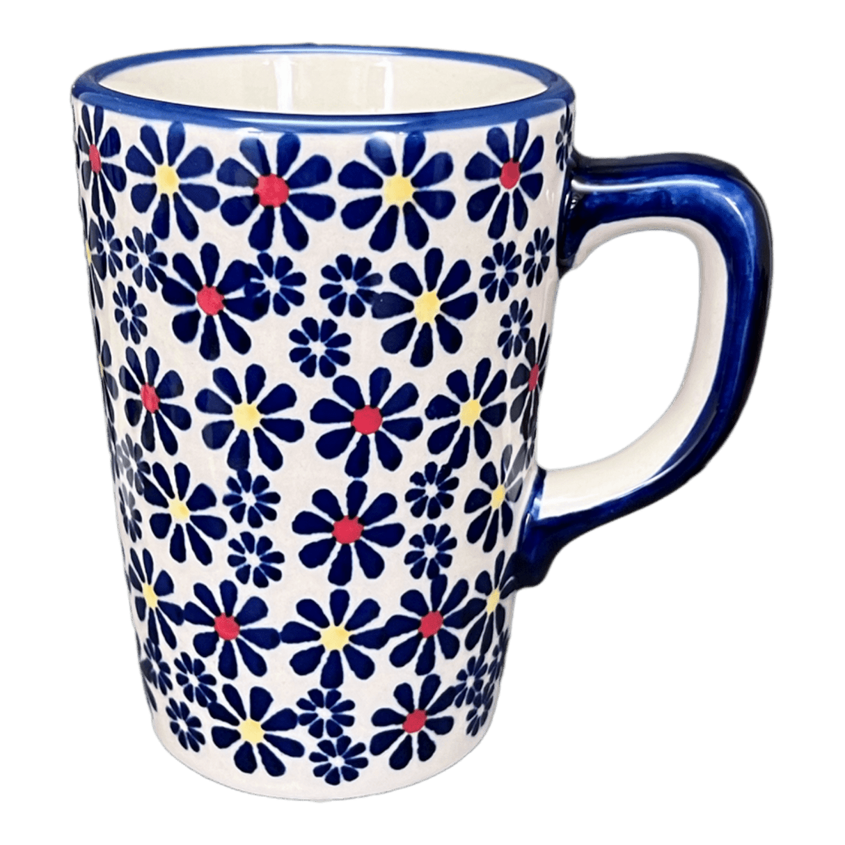 Mug, Pluton Mug, 12 oz in "Field of Daisies" by Manufaktura | K096S-S001