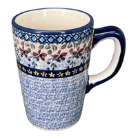 A picture of a Polish Pottery Pluton Mug (Lilac Fields) | K096S-WK75 as shown at PolishPotteryOutlet.com/products/pluton-mug-lilac-fields-k096s-wk75