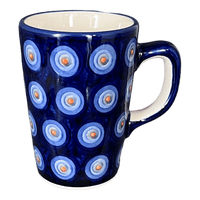 A picture of a Polish Pottery Pluton Mug (Harvest Moon) | K096S-ZP01 as shown at PolishPotteryOutlet.com/products/pluton-mug-harvest-moon-k096s-zp01