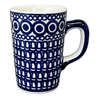 A picture of a Polish Pottery Pluton Mug (Gothic) | K096T-13 as shown at PolishPotteryOutlet.com/products/pluton-mug-gothic-k096t-13