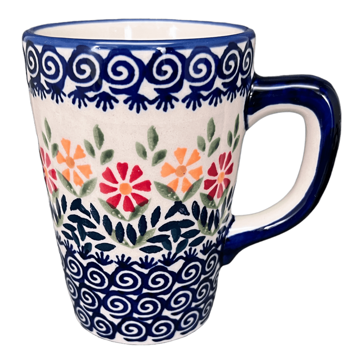 Mug, Pluton Mug, 12 oz in "Flower Power" by Manufaktura | K096T-JS14