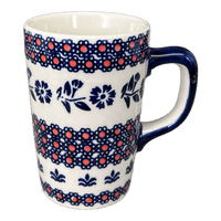 A picture of a Polish Pottery Pluton Mug (Swedish Flower) | K096T-KLK as shown at PolishPotteryOutlet.com/products/pluton-mug-swedish-flower-k096t-klk