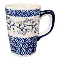 A picture of a Polish Pottery Pluton Mug (Baby Blue Eyes) | K096T-MC19 as shown at PolishPotteryOutlet.com/products/pluton-mug-baby-blue-eyes-k096t-mc19