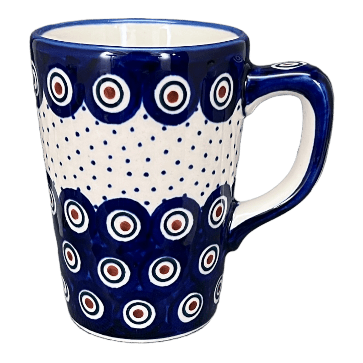 Mug, Pluton Mug, 12 oz in "Peacock Dot" by Manufaktura | K096U-54K