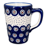 Mug, Pluton Mug, 12 oz in "Peacock Dot" by Manufaktura | K096U-54K