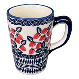 Mug, Pluton Mug, 12 oz in "Fresh Strawberries" by Manufaktura | K096U-AS70