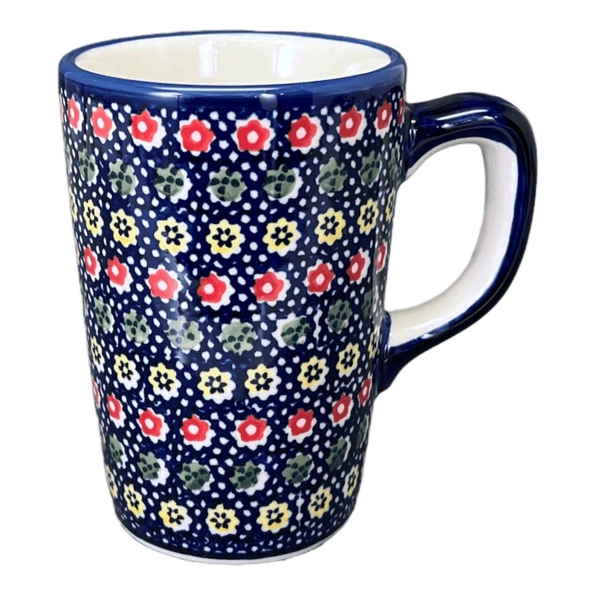 Mug, Pluton Mug, 12 oz in "Rings of Flowers" by Manufaktura | K096U-DH17