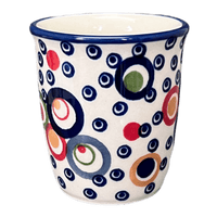 A picture of a Polish Pottery Wine Cup/Q-Tip Holder (Bubble Machine) | K100M-AS38 as shown at PolishPotteryOutlet.com/products/wine-cup-q-tip-holder-bubble-machine-k100m-as38