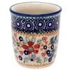 Polish Pottery Wine Cup/Q-Tip Holder (Ruby Bouquet) | K100S-DPCS at PolishPotteryOutlet.com
