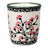 Polish Pottery Wine Cup/Q-Tip Holder (Cherry Blossom) | K100S-DPGJ at PolishPotteryOutlet.com
