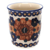 Polish Pottery Wine Cup/Q-Tip Holder (Bouquet in a Basket) | K100S-JZK at PolishPotteryOutlet.com