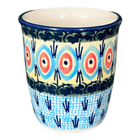 A picture of a Polish Pottery Wine Cup/Q-Tip Holder (Providence) | K100S-WKON as shown at PolishPotteryOutlet.com/products/wine-cup-q-tip-holder-providence-k100s-wkon