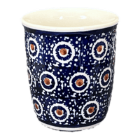 A picture of a Polish Pottery Wine Cup/Q-Tip Holder (Bonbons) | K100T-2 as shown at PolishPotteryOutlet.com/products/wine-cup-q-tip-holder-bonbons-k100t-2