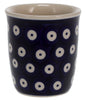 Polish Pottery Wine Cup/Q-Tip Holder (Dot to Dot) | K100T-70A at PolishPotteryOutlet.com