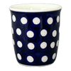 Polish Pottery Wine Cup/Q-Tip Holder (Hello Dotty) | K100T-9 at PolishPotteryOutlet.com
