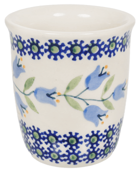Polish Pottery Wine Cup/Q-Tip Holder (Lily of the Valley) | K100T-ASD Additional Image at PolishPotteryOutlet.com
