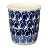 Polish Pottery Wine Cup/Q-Tip Holder (Tulip Blues) | K100T-GP16 at PolishPotteryOutlet.com