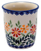 Polish Pottery Wine Cup/Q-Tip Holder (Flower Power) | K100T-JS14 at PolishPotteryOutlet.com