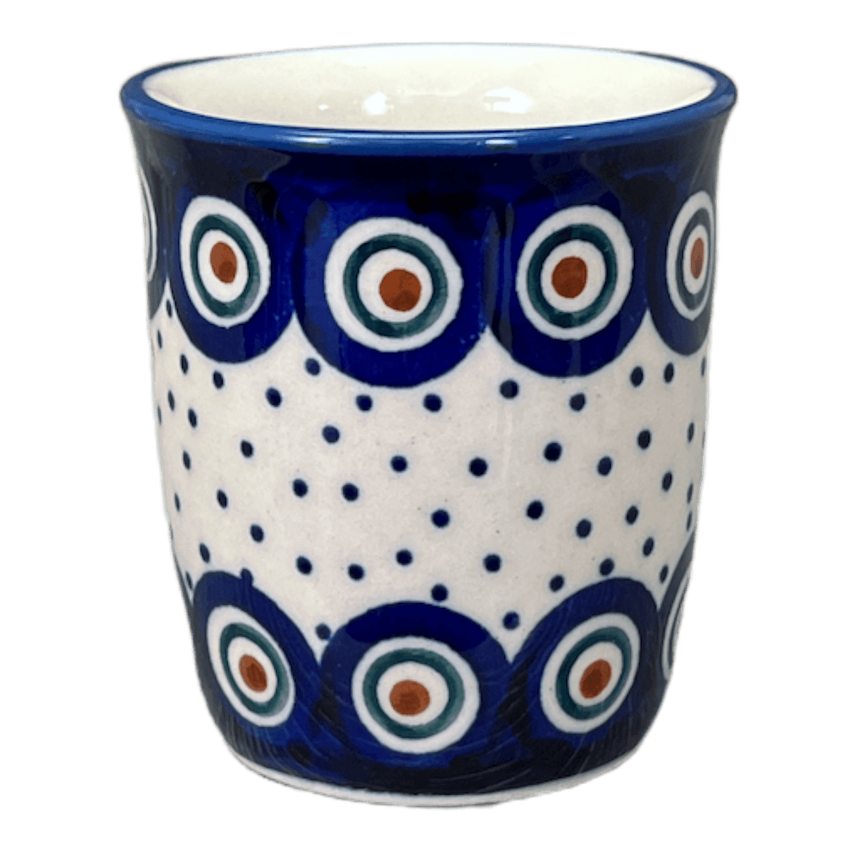 Cup, Wine Cup, 4 oz in "Peacock Dot" by Manufaktura | K100U-54K