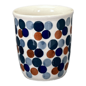 Polish Pottery Wine Cup/Q-Tip Holder (Fall Confetti) | K100U-BM01 Additional Image at PolishPotteryOutlet.com