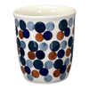 Polish Pottery Wine Cup/Q-Tip Holder (Fall Confetti) | K100U-BM01 at PolishPotteryOutlet.com