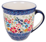 Mug, Mars Mug, 16 oz Large in "Festive Flowers" by Manufaktura | K106S-IZ16