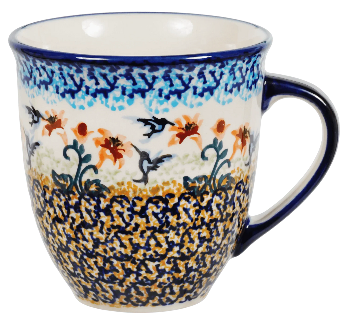 Mug, Mars Mug, 16 oz Large in "Hummingbird Harvest" by Manufaktura | K106S-JZ35