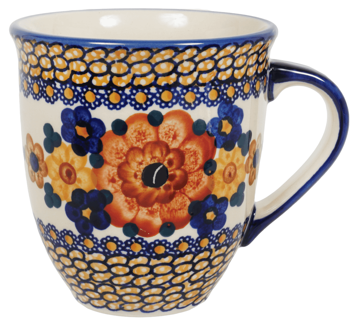 Mug, Mars Mug, 16 oz Large in "Bouquet in a Basket" by Manufaktura | K106S-JZK