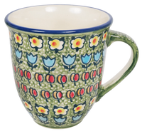 A picture of a Polish Pottery The Large Mars Mug (Amsterdam) | K106S-LK as shown at PolishPotteryOutlet.com/products/the-large-mars-mug-amsterdam